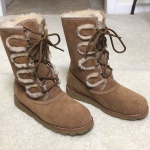 Ugg Australia Rommel chestnut lace up boots. NEW!